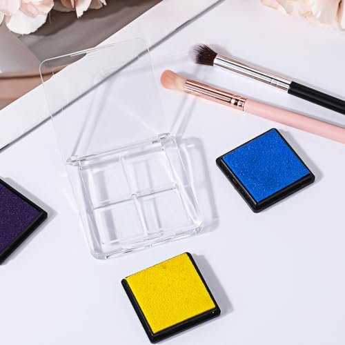 Empty Lipstick Palette 2-Pack - Clear DIY Makeup Palette for Lipstick, Eyeshadow, Blush - Portable Cosmetic Storage Box - görsel 14