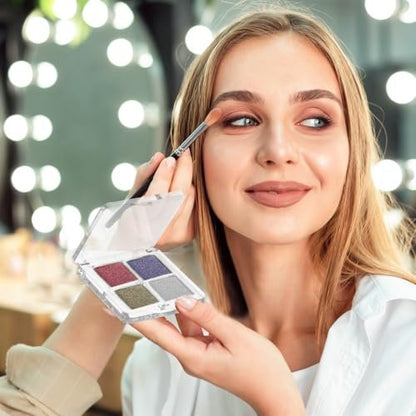 Empty Lipstick Palette 2-Pack - Clear DIY Makeup Palette for Lipstick, Eyeshadow, Blush - Portable Cosmetic Storage Box