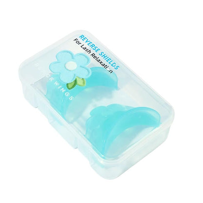 BLACKWINGS Reverse Shields Eyelash Perming Curler Lift Pads - Silicone Lash Lift Rods for Professional & Home Use - Blue