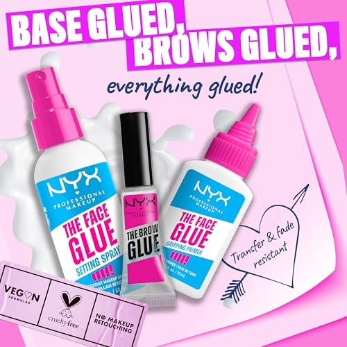 NYX PROFESSIONAL MAKEUP The Face Glue Setting Spray – Transfer-Resistant, Waterproof, Up to 24HR Wear - görsel 18