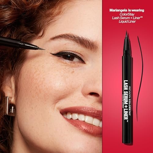 REVLON ColorStay Lash Serum + Liner - Waterproof Eyeliner with Flexible Brush Tip, 001 Blackest Black - görsel 18