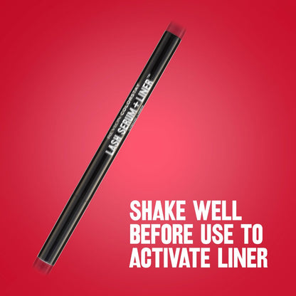 REVLON ColorStay Lash Serum + Liner - Waterproof Eyeliner with Flexible Brush Tip, 001 Blackest Black