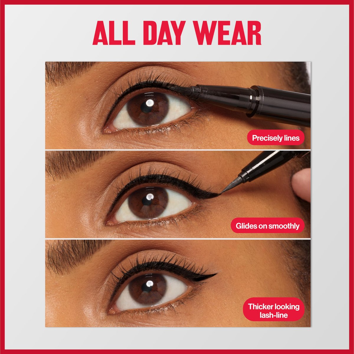 REVLON ColorStay Lash Serum + Liner - Waterproof Eyeliner with Flexible Brush Tip, 001 Blackest Black - görsel 13
