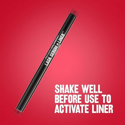 REVLON ColorStay Lash Serum + Liner - Waterproof Eyeliner with Flexible Brush Tip, 001 Blackest Black