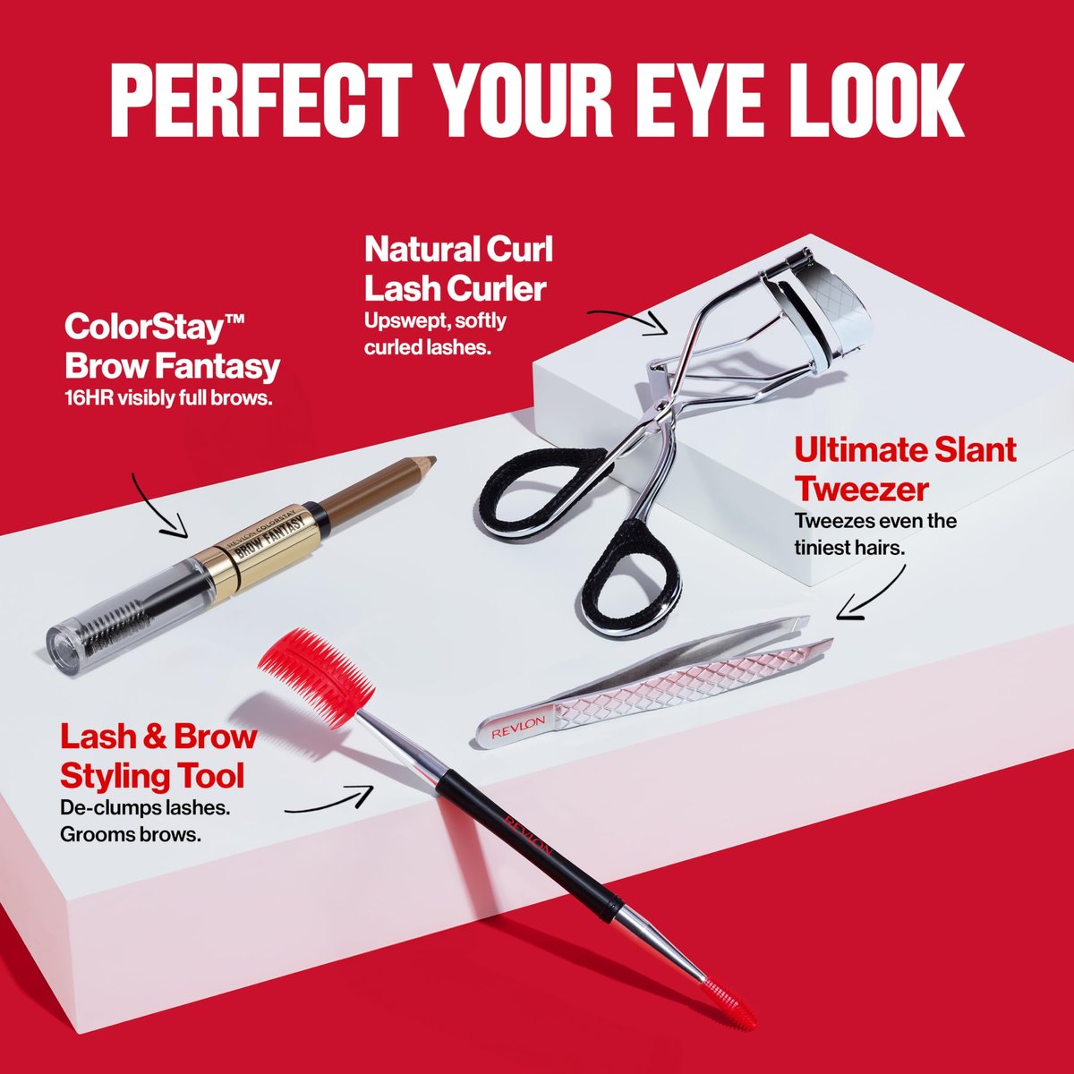 Revlon Lash & Brow Styling Tool - Dual Ended Eyelash Separator & Eyebrow Brush Spoolie for Mascara & Brow Makeup - görsel 15
