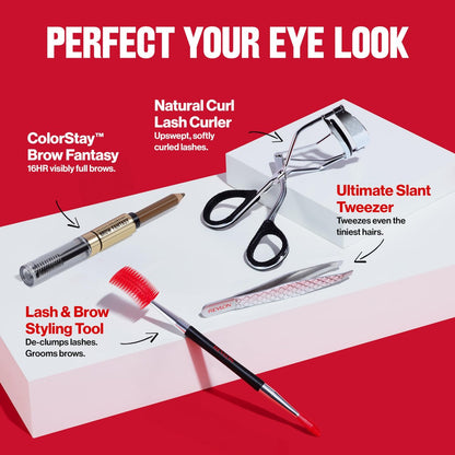 Revlon Lash & Brow Styling Tool - Dual Ended Eyelash Separator & Eyebrow Brush Spoolie for Mascara & Brow Makeup