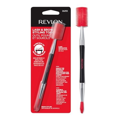 Revlon Lash & Brow Styling Tool - Dual Ended Eyelash Separator & Eyebrow Brush Spoolie for Mascara & Brow Makeup - görsel 2