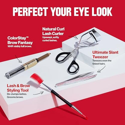 Revlon Lash & Brow Styling Tool - Dual Ended Eyelash Separator & Eyebrow Brush Spoolie for Mascara & Brow Makeup