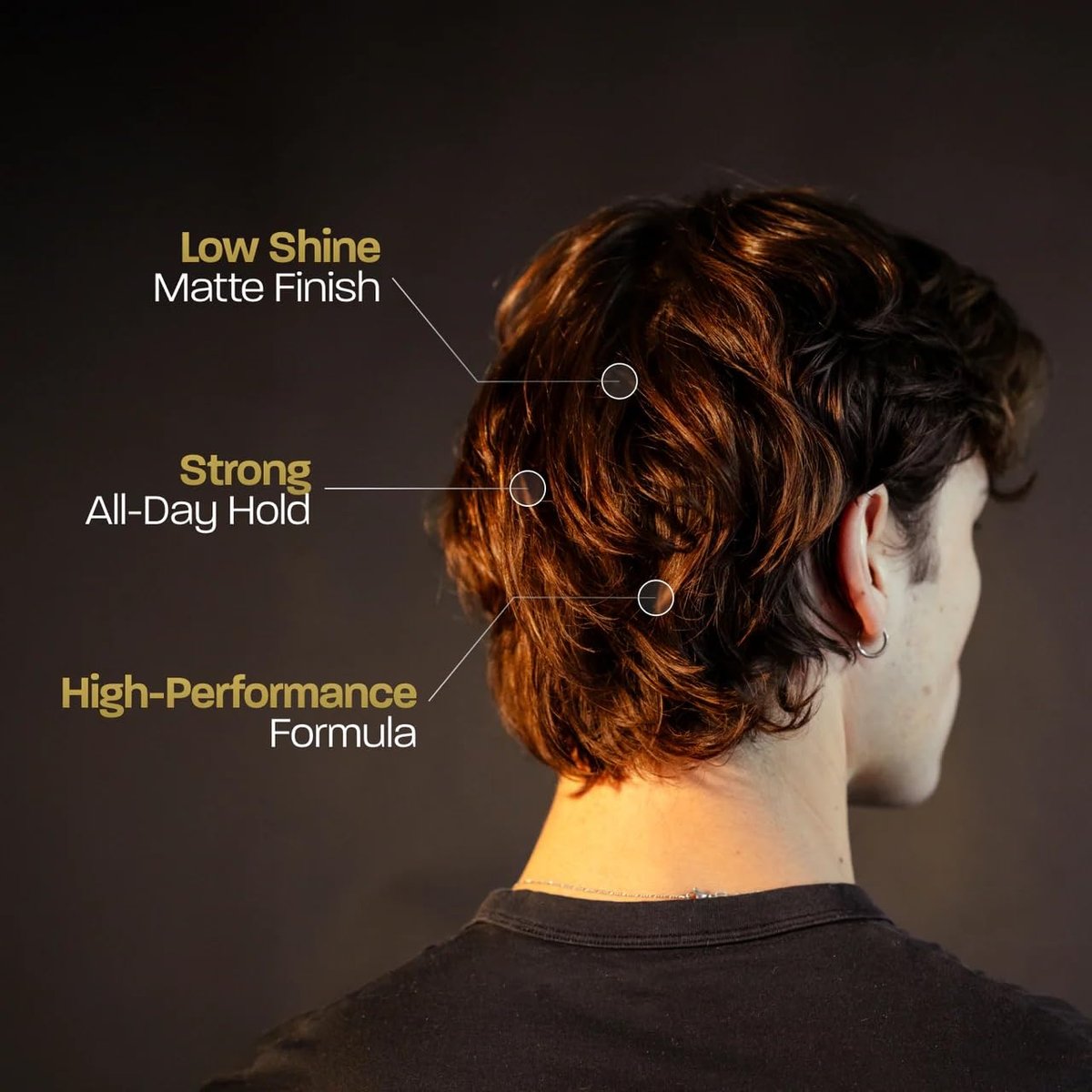 BASED Hair Clay for Men - Strong Hold, Texturizing Finish, Low Shine, Santal Sandalwood Fragrance (3 oz) Avelisse
