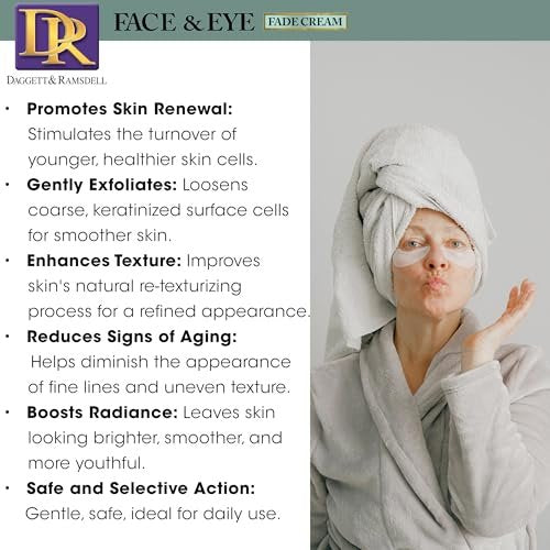 Daggett & Ramsdell Face and Eye Fade Cream with Oligopeptide 2% – Hyperpigmentation & Wrinkle Treatment, 4 oz, Safe for Sensitive Skin - görsel 12
