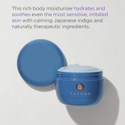 TATCHA The Indigo Body Butter – Soothing Silk Body Cream for Dry Skin & Eczema, 6.8 oz Avelisse