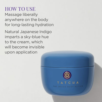 TATCHA The Indigo Body Butter – Soothing Silk Body Cream for Dry Skin & Eczema, 6.8 oz Avelisse