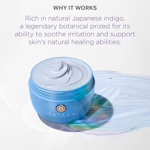 TATCHA The Indigo Body Butter – Soothing Silk Body Cream for Dry Skin & Eczema, 6.8 oz Avelisse