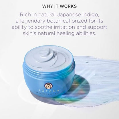 TATCHA The Indigo Body Butter – Soothing Silk Body Cream for Dry Skin & Eczema, 6.8 oz Avelisse