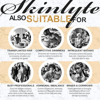 SKINLYTE Natural Hair & Whole Body Bar Soap - Keratin & Collagen Peptides for Hair Growth, Repair & Volume, Anti-Aging Skin Firming with Organic Sulfur (2-Pack, 3.5 oz Each) Avelisse