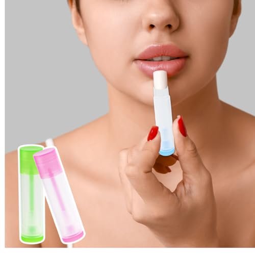 25 Pcs Clear Empty Lip Balm Tubes - Refillable Plastic Lip Balm Containers with Caps, 5.5ml DIY Lip Gloss and Lipstick Tubes - görsel 10