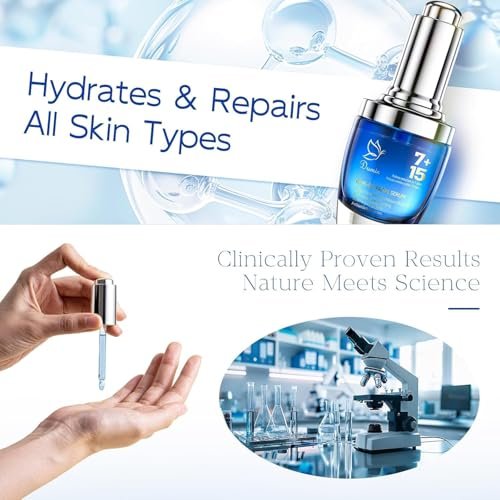 Copper Peptides Serum for Face - Peptides Collagen Renewal & Anti-Aging Serum with GHK-Cu, EGF, Hyaluronic Acid - Anti Wrinkle, Firming, Moisturizing Korean Skin Care, 25mL/0.88 Fl Oz Avelisse