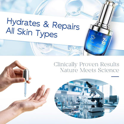 Copper Peptides Serum for Face - Peptides Collagen Renewal & Anti-Aging Serum with GHK-Cu, EGF, Hyaluronic Acid - Anti Wrinkle, Firming, Moisturizing Korean Skin Care, 25mL/0.88 Fl Oz Avelisse