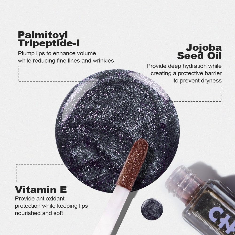 Chillab Magic Black Plumping Lip Oil - Hydrating, Color-Adapting, High-Shine Gloss, Non-Sticky, Nourishing & Long-Lasting Lip Treatment - görsel 13
