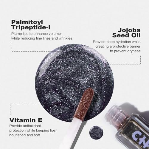 Chillab Magic Black Plumping Lip Oil - Hydrating, Color-Adapting, High-Shine Gloss, Non-Sticky, Nourishing & Long-Lasting Lip Treatment - görsel 14
