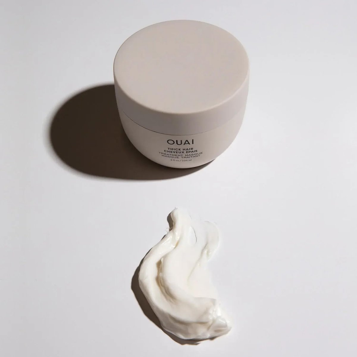 OUAI Thick Hair Mask - Restorative Treatment Masque with Almond Oil, Olive Oil & Hydrolyzed Keratin for Damaged Hair - Phthalate & Paraben Free - 3.4 oz Avelisse