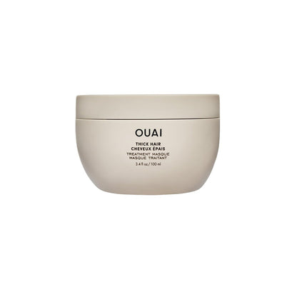 OUAI Thick Hair Mask - Restorative Treatment Masque with Almond Oil, Olive Oil & Hydrolyzed Keratin for Damaged Hair - Phthalate & Paraben Free - 3.4 oz Avelisse