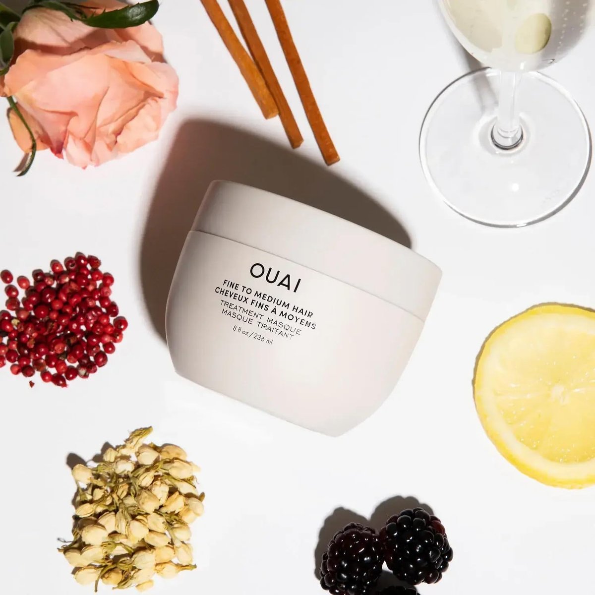 OUAI Fine to Medium Hair Treatment Masque - Hydrating Hair Mask with Shea Butter, Keratin & Panthenol - Repair, Shine & Moisture (3.4 oz) - görsel 11
