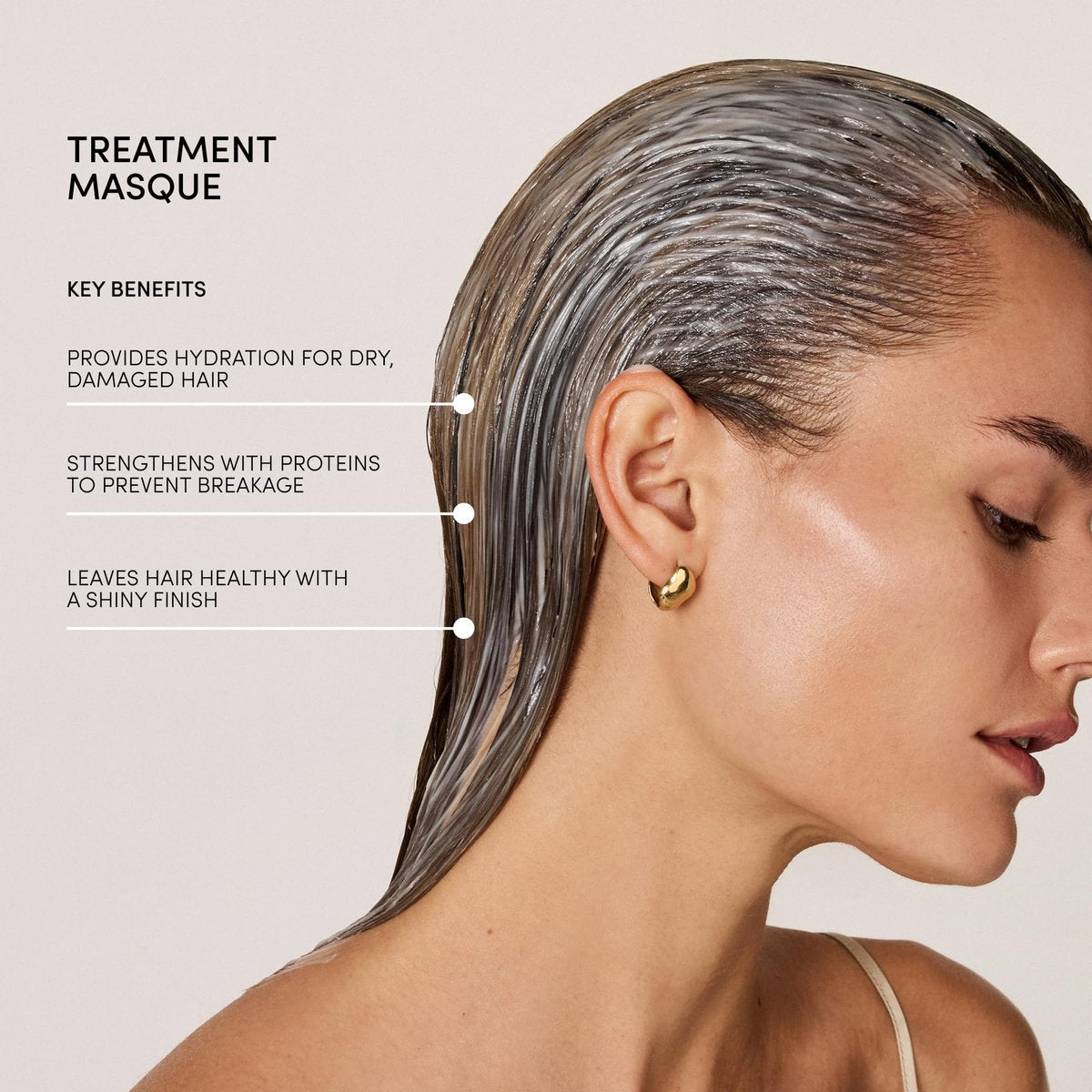 OUAI Fine to Medium Hair Treatment Masque - Hydrating Hair Mask with Shea Butter, Keratin & Panthenol - Repair, Shine & Moisture (3.4 oz) - görsel 7