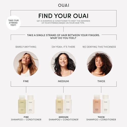 OUAI Fine to Medium Hair Treatment Masque - Hydrating Hair Mask with Shea Butter, Keratin & Panthenol - Repair, Shine & Moisture (3.4 oz) - görsel 6