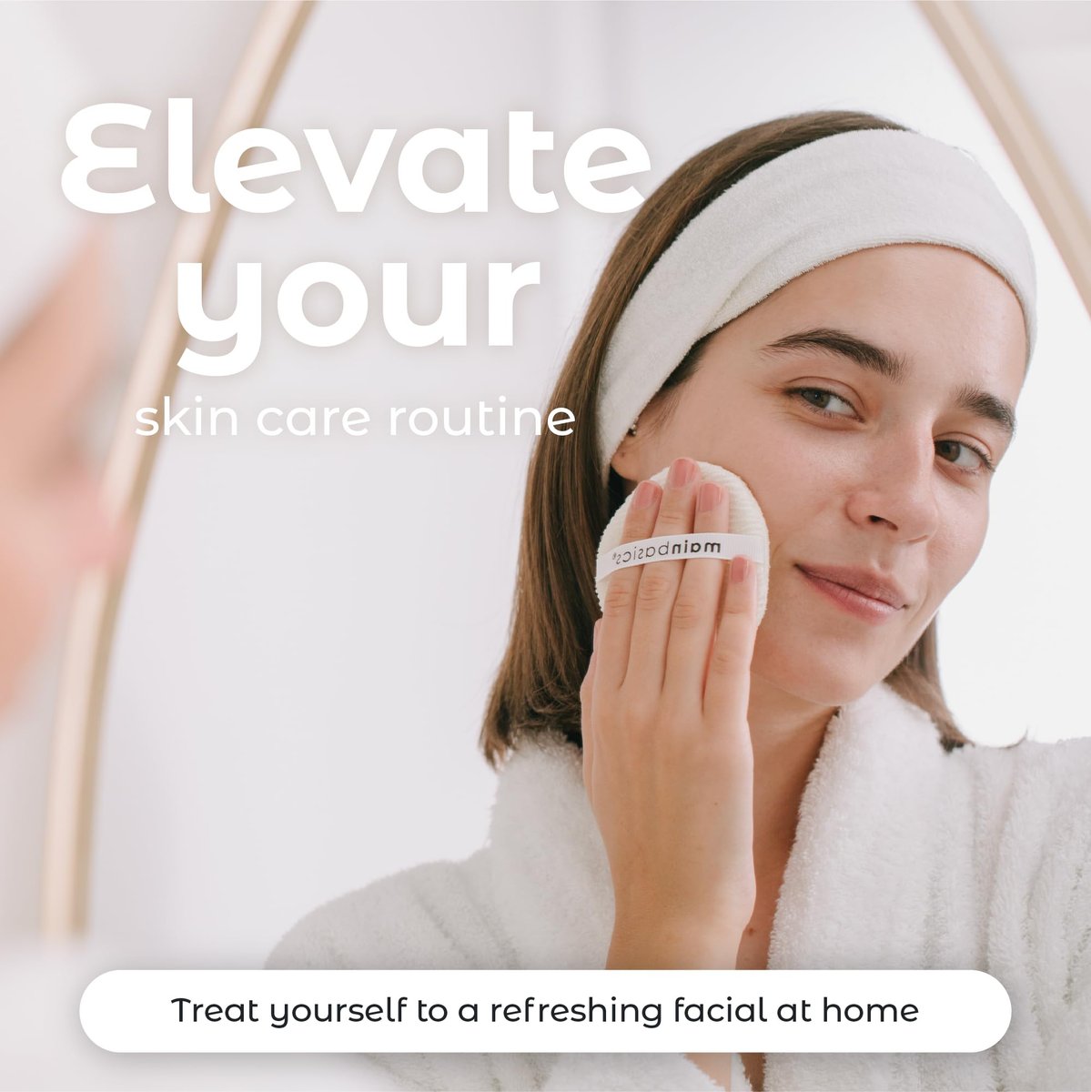 MainBasics Face Scrubber Exfoliator Pads (4-Pack) - Exfoliating Facial Cleansing Buffing Sponge - görsel 9