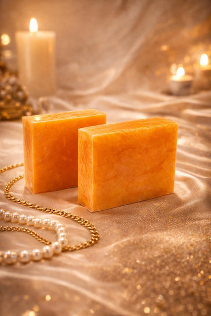MAEMacro Turmeric & Kojic Acid Soap Bar with Vitamin C, Retinol, Collagen, Hyaluronic Acid, and Vitamin E – Dark Spot Corrector & Skin Tone Enhancer (2 Bars)