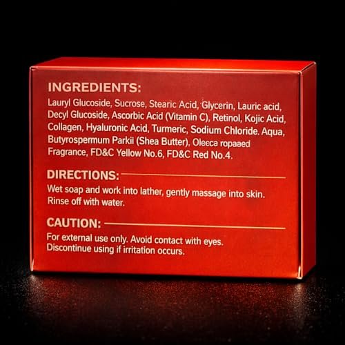 MAEMacro Turmeric & Kojic Acid Soap Bar with Vitamin C, Retinol, Collagen, Hyaluronic Acid, and Vitamin E – Dark Spot Corrector & Skin Tone Enhancer (2 Bars) - görsel 16