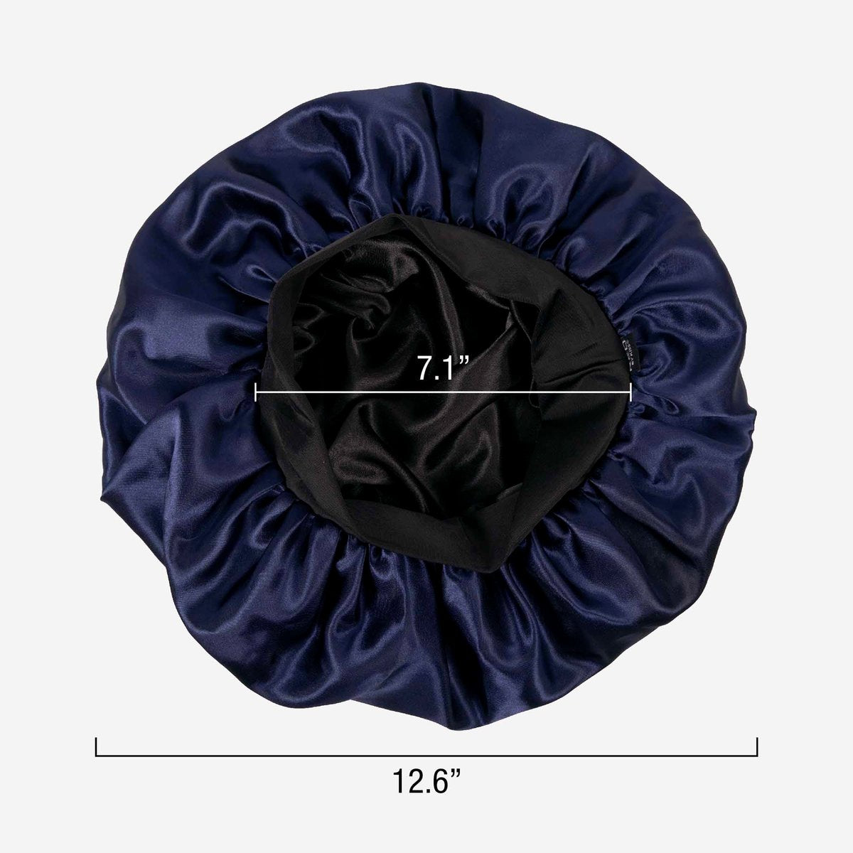 Red by Kiss Men's Silky Satin Hair Bonnet – Black/Reversible, Soft Anti-Frizz Fabric, No-Slip Wide Band, All Hair Types, Daily Wear - görsel 5