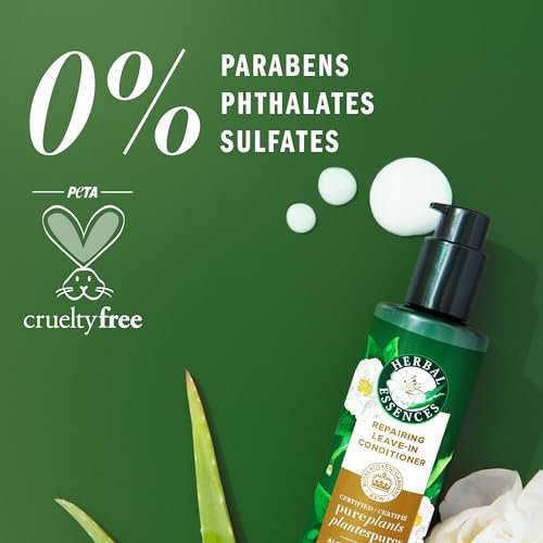 Herbal Essences Repairing Leave-in Conditioner with Aloe and Camellia Flower Oil, 7.6 fl oz - görsel 6