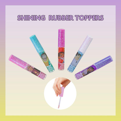 Townley Girl Encanto 7-Piece Kids Lip Gloss Set - Vegan Makeup for Ages 3+