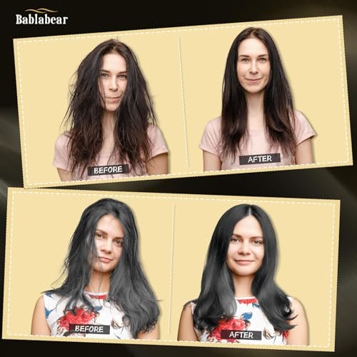 Bablabear Hair Mask for Damaged Hair - Deep Conditioner for Color Treated, Dry, Frizzy, Curly Hair - Moisturizing & Shine-Enhancing Hair Treatment - 500ml - görsel 4