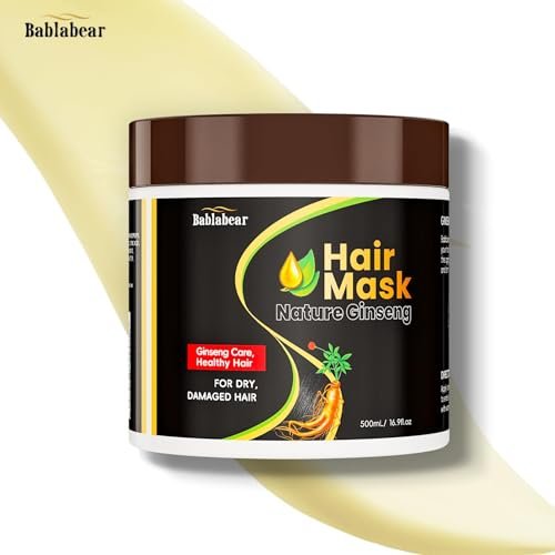 Bablabear Hair Mask for Damaged Hair - Deep Conditioner for Color Treated, Dry, Frizzy, Curly Hair - Moisturizing & Shine-Enhancing Hair Treatment - 500ml - görsel 14