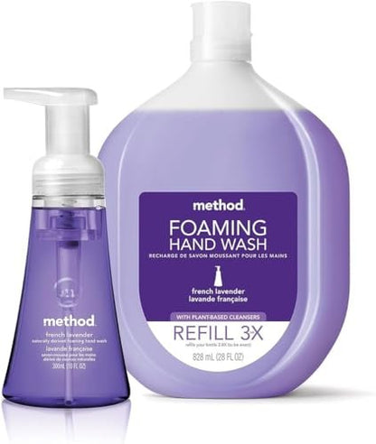 Method Foaming Hand Soap, Green Tea + Aloe, 10 Ounce (Pack of 3) – Gentle & Refreshing Hand Wash Avelisse