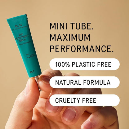 AKT Mini Deodorant Balms Discovery Set - 5 Natural Cream Deodorants for Men and Women, Aluminum-Free, Plastic-Free, Award-Winning Avelisse