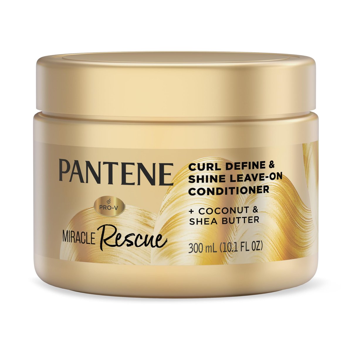 Pantene Miracle Rescue Curl Define & Shine Leave-On Conditioner, 10.1 fl oz – Hydrating & Frizz Control for Curly Hair Avelisse