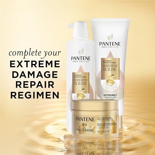 Pantene Miracle Rescue Curl Define & Shine Leave-On Conditioner, 10.1 fl oz – Hydrating & Frizz Control for Curly Hair Avelisse