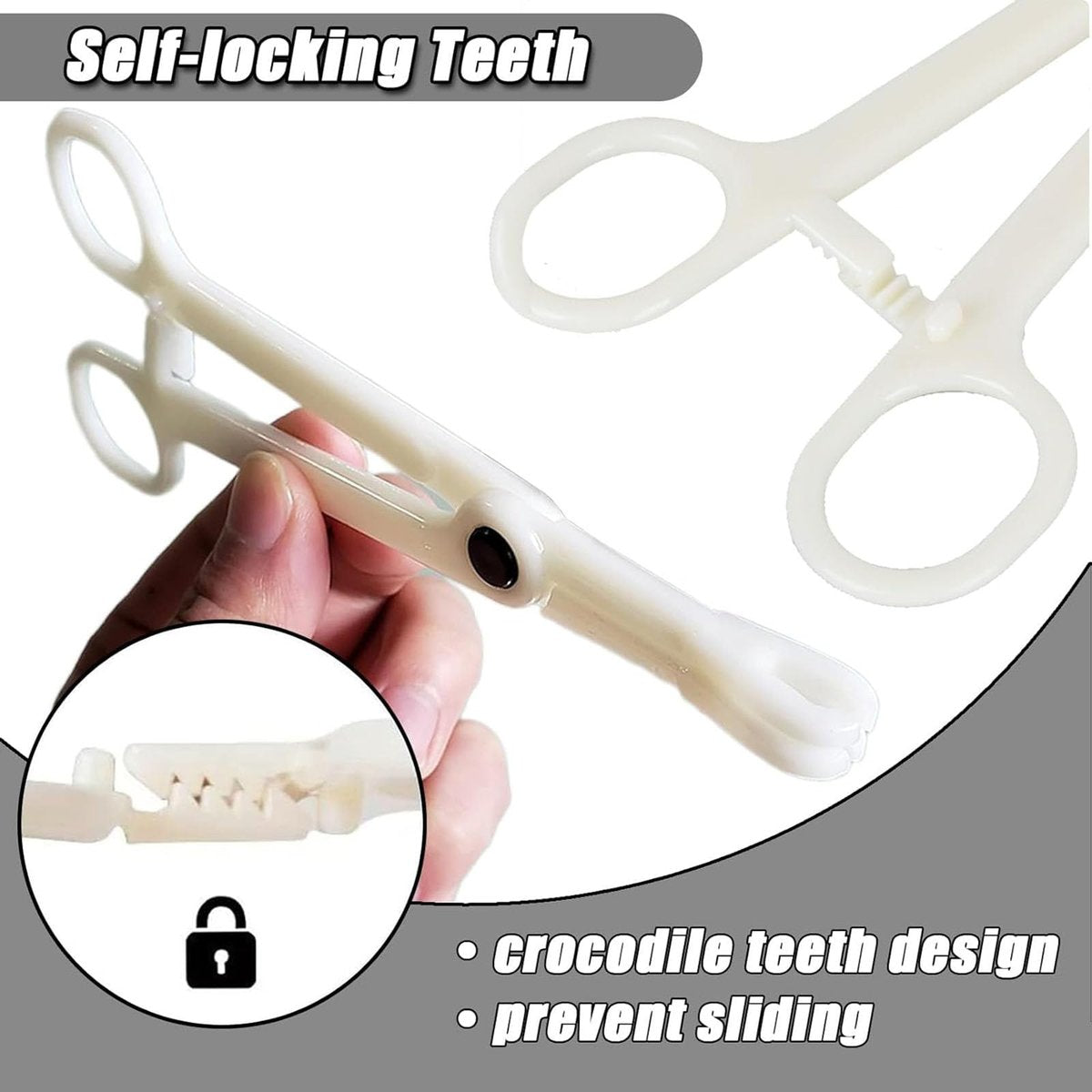 judero Piercing Kit 36-Piece - Professional Piercing Clamps, Forceps & Clean Tools for Ear, Nose & Body (12G-20G) - görsel 11