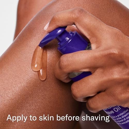 Flamingo Women's 5-Blade Razor Shaving Set with Nourishing Shave Oil and Shower Holder - Lilac Avelisse