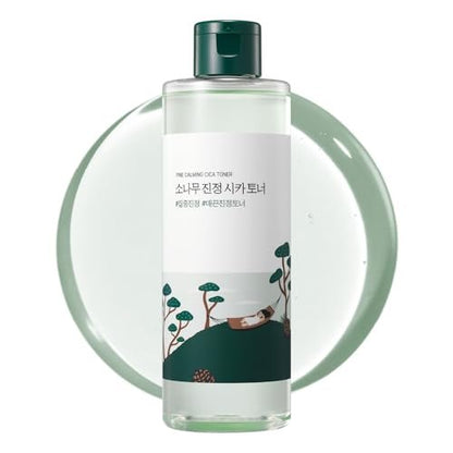 ROUND LAB Pine Calming CICA Toner 8.45 Fl Oz – Low-Acidic Hydrating Toner with Pine CICA, BHA + LHA, and Hyaluronic Acid for Soothing, Exfoliating, and Restoring Skin Balance Avelisse