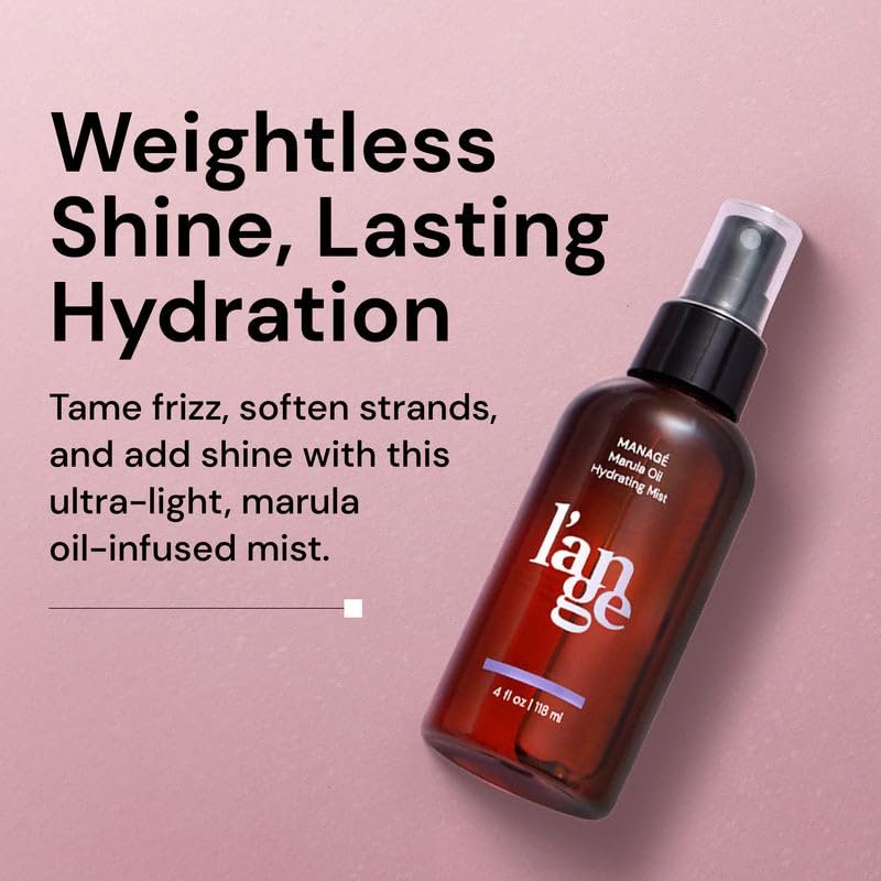 L'ANGE HAIR Marula Oil Hydrating Mist - Lightweight Hair Oil Spray for Frizzy Hair, Reduces Flyaways & Adds Shine Avelisse