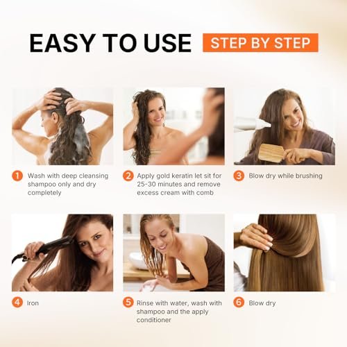 Karseell Maca Essence Repair Keratin Hair Treatment Straightening Kit – 12 Weeks Professional At-Home Straightening for Softer, Shinier Hair, All Hair Types Avelisse