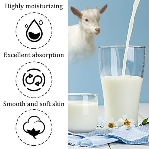 Goat Milk Body Wash - Gentle Silk Soft Foaming Milk Bath, Moisturizing Body Cleanser for All Skin Types Avelisse
