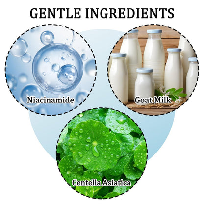 Goat Milk Body Wash - Gentle Silk Soft Foaming Milk Bath, Moisturizing Body Cleanser for All Skin Types Avelisse