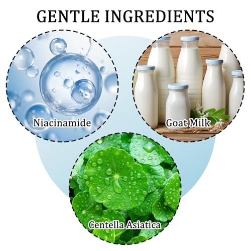 Goat Milk Body Wash - Gentle Silk Soft Foaming Milk Bath, Moisturizing Body Cleanser for All Skin Types Avelisse
