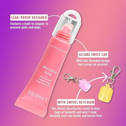 Lip Balm Keychain Cap for Laneige, Summer Friday, Glossier – Replacement Stopper Spill-Proof Holder for Lanyard or Bag